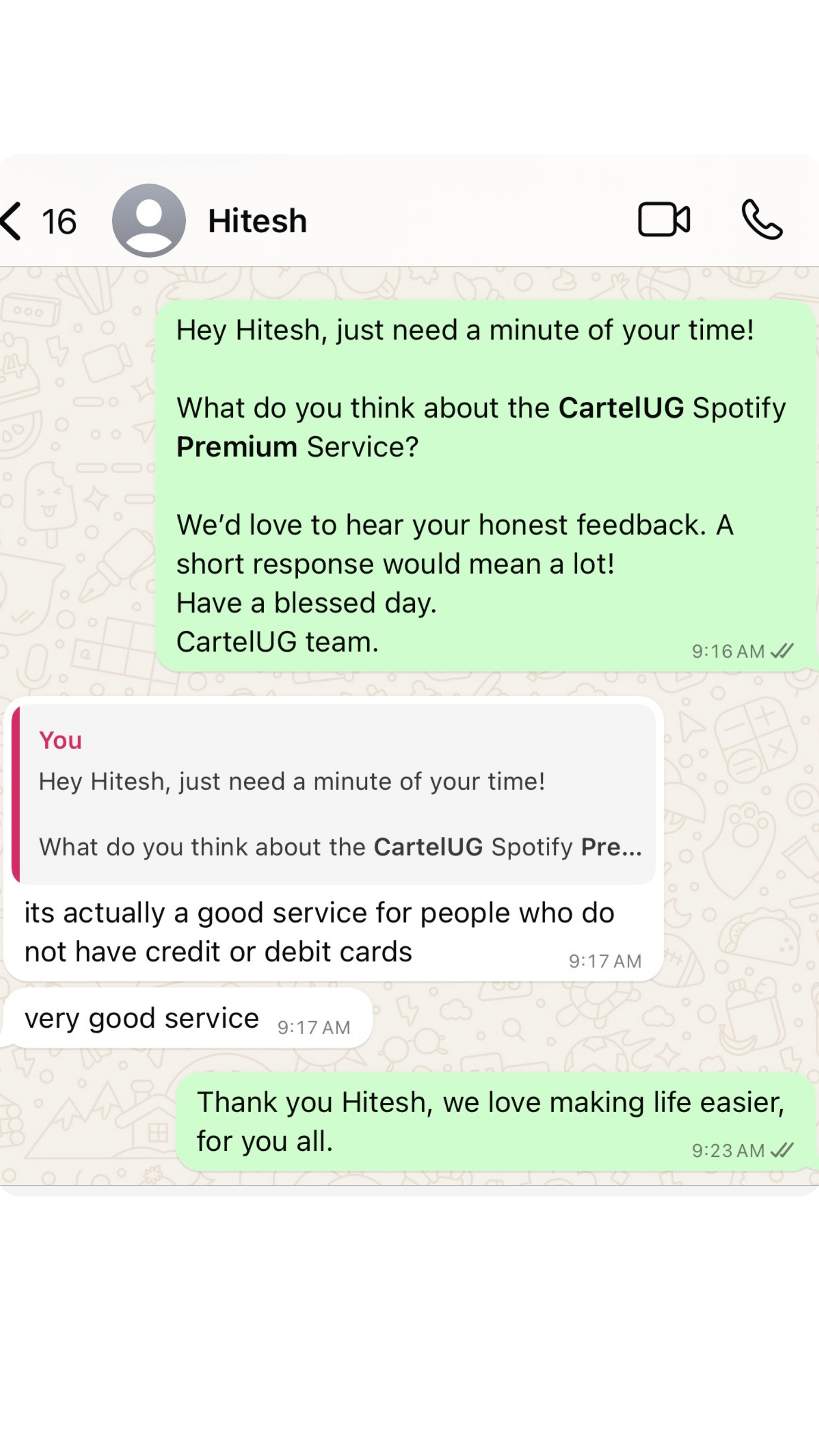 Spotify Feedback 1