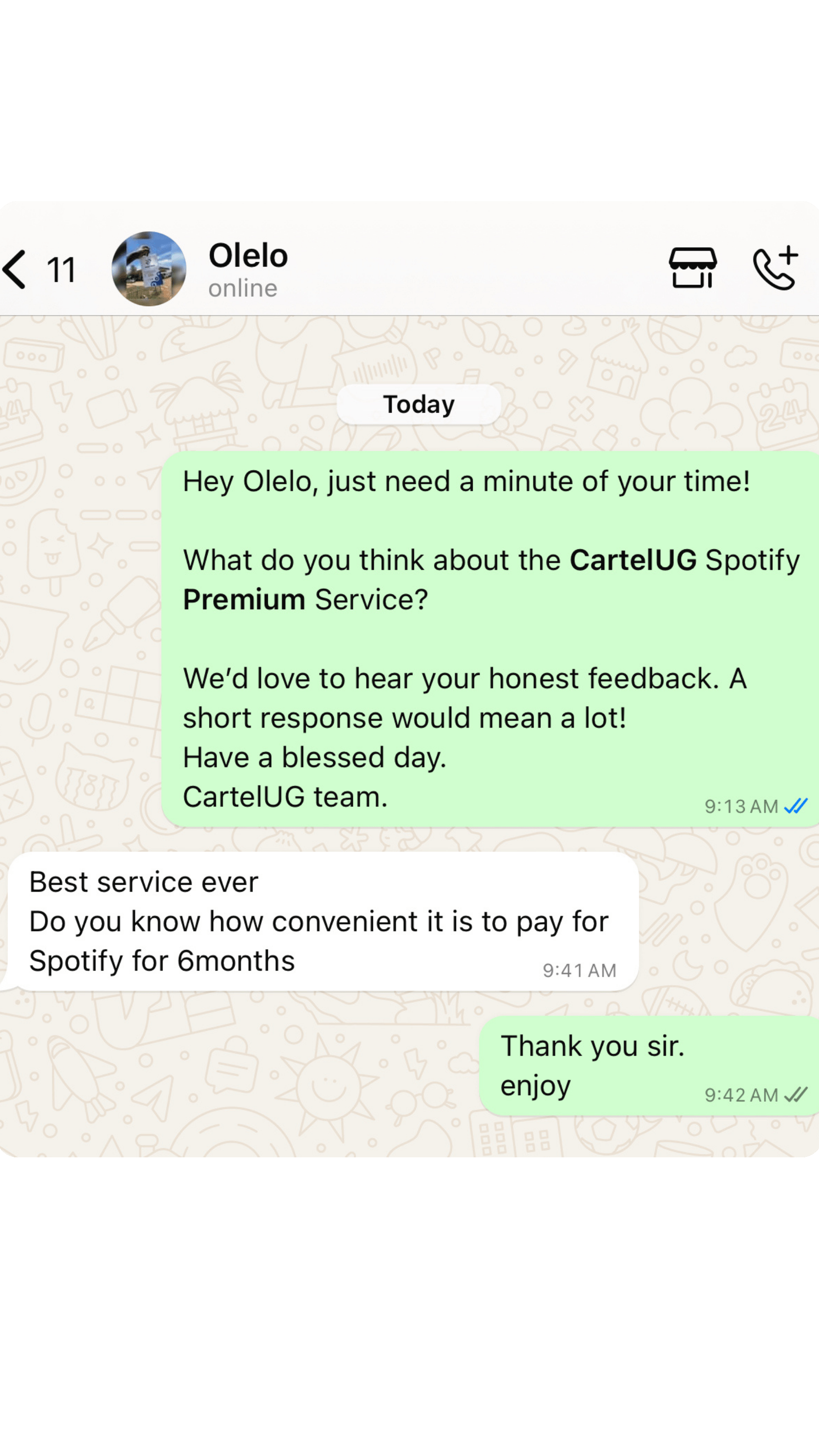 Spotify Feedback 2